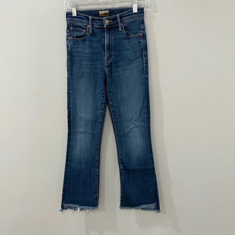 Mother Jeans The Insider Crop Step Fray in Home Movies
